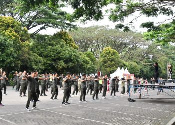 Danrem Baladhika Jaya Olahraga Bersama Alumni SMU Taruna Nusantara